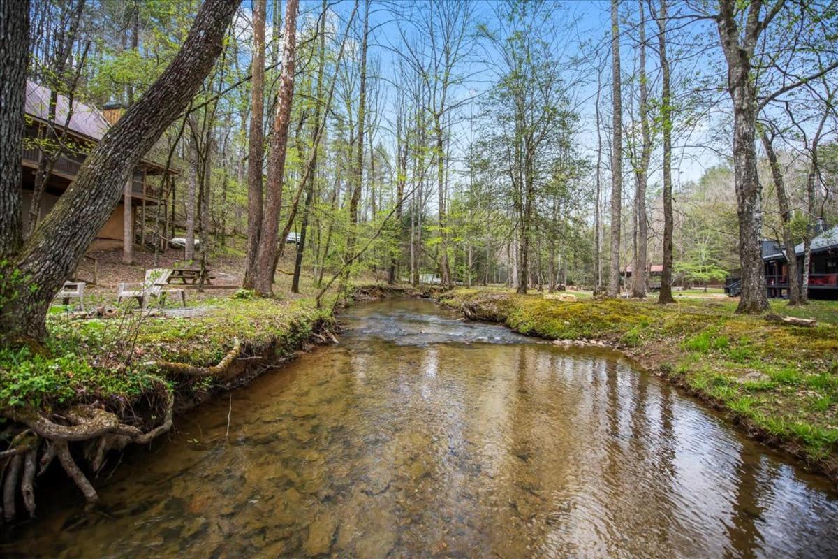 Villa Cozy Cabin Beside Briar Creek, Fire Pit, Wifi Ellijay Exterior foto