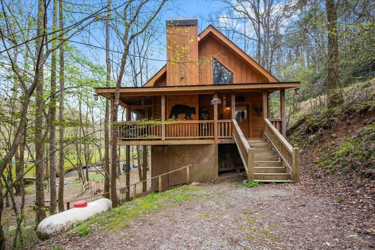 Villa Cozy Cabin Beside Briar Creek, Fire Pit, Wifi Ellijay Exterior foto